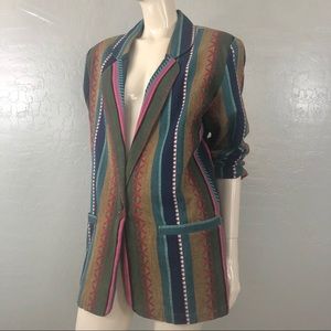 Cotton Light Weight Multicolor Unlined Blazer